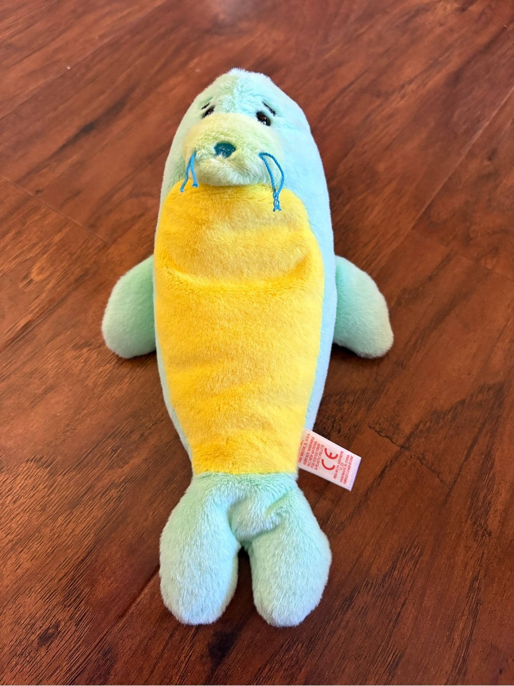 Ty Plush Sea Lion Small Toy - Blue & Yellow